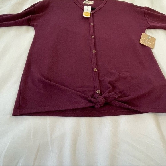 NWT Bixby Nomad Tie Front Button Down Sweater Size Large - Picture 5 of 9